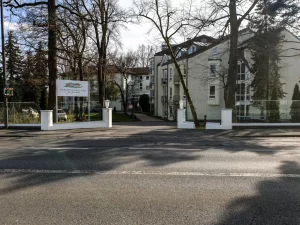 Glaszaun mit Vogelschutzfolie